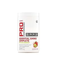 GNC Pro Performance Essential Amino Complete Plus Energy, Strawberry Kiwi, 15.9 oz., Supports Muscle Recovery