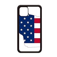 Wisconsin America Map Stars Stripes Flag Shape for iPhone 12 Pro Max Cover for Apple Mini Mobile Case Shell