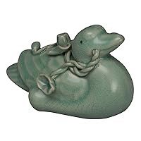 Celadon Glaze Duck Figurine Design Green Korean Porcelain Ceramic Art Pottery Kitchen Home Decor Decorative Water Dropper