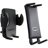 Arkon Mega Grip Universal Phone Holder for iPhone 12 11 Pro Max XS XR X Galaxy Note 20 10 Retail Black & Phone and Midsize Tablet Holder, Black