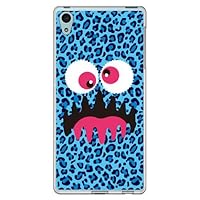 Yesno Wonder Monster Leopard Blue (Soft TPU Clear) / for Xperia Z4 SO-03G/docomo DSO03G-TPCL-701-Q159