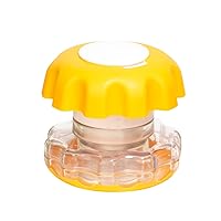Crush Pill, Vitamins, Tablets Crusher and Grinder, Effortlessly Crushes Medications into Fine Powder, Features Storage Compartment, Durable, Easy-to-Use Design, Orange, Large
