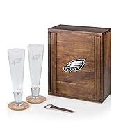 PICNIC TIME NFL unisex-adult NFL Pilsner Craft Beer Set with 2 Beer Glasses, Gift For Beer Lovers