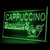 110104 Cappuccino Smoothies Cold Drink Beverages Display LED Light Neon Sign