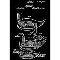 1870 - Aquatic Toy - A. W. Hart - Patent Art Magnet