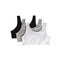 Fruit of the Loom Girls' Cotton Built-up Stretch Sports Bra