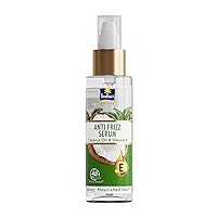 Anti-Frizz Hair Serum for Women with Coconut Milk & Vitamin E| For 48 Hour Frizz Control| Repairs Damage & Nourishes Hair| 3.3 Fl.oz.