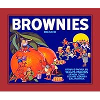 Crate Label Brownies Orange Juice Elves Sun USA Vintage Poster Reproduction (16” X 20” Image Size Paper)