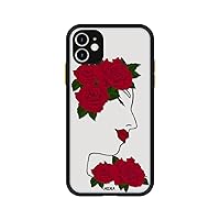 QJSMGZS Transparent Phone Cases for iPhone 13 11 12 Pro Max 7 8 Plus Xs Xr SE2020 Hard PC Flower Covers Case Capa Women (Color : E, Size : for iPhone 13)