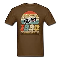 30th Birthday Vintage 1990 Gamer Gift Retro Design Men's T-Shirt Plus