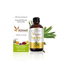 100% Pure Naturals Essential Oil for Diffuer, Aromatherapy, Candle, Soap, Skincare and Hair Care Products. (Tea Tree)