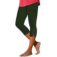 Womens Yoga Pants Capri Women's Capri Joggers Cuffed Athletic Casual Soft Sweatpants with Pockets 2024 Lightweight Pants