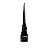 Almay Liquid Eyeliner, Waterproof, Fade-Proof Eye Makeup, Easy-to-Apply Liner Brush, 221 Black, 0.1 Oz