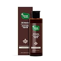 30 Herbs Natural hair oil therapeutic properties to reduce hair fall and nourish dry, dull and damaged hair Contain sesame oil, Jabapushp, Methi, Amla & almond oil Ayurvedic, 200 ml