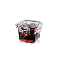 gotman Airtight Food Storage Container - Tritan 100% | BPA-Free Vegetable Organizer Boxes | Microwave & Freezer Safe Food Containers with Lids | Leak-Proof Lids (15.6 OZ, Sauare)