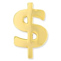 PinMart's Gold Plated Money Dollar Sign Symbol Lapel Pin