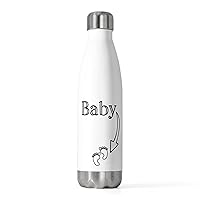 Humorous Babies Bellies Expecting Mommas Mockeries Graphic Hilarious Birthing Offsprings Tummies Puns Line 20oz Insulated Bottle 20oz