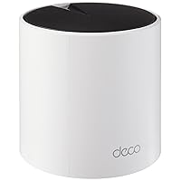 TP-Link AX3000 Whole Home Wi-Fi 6 Mesh System (Deco X55 Pro) | Up to 2500 Sq.Ft. 𝟮×𝟮.𝟱𝗚 WAN/LAN Ports 𝗜𝗱𝗲𝗮𝗹 𝗳𝗼𝗿 𝟭𝗚𝗶𝗴+ 𝗜𝗻𝘁𝗲𝗿𝗻𝗲𝘁 2023 Release (1-Pack)