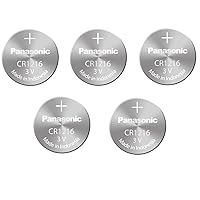 Panasonic CR1216 3 Volt Lithium Coin Battery (5 Batteries)