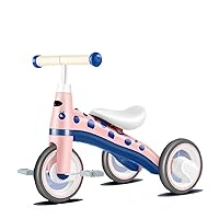 BicycleKids Tricycles for 10 Month-3 Years Old Kids Trike 3 Wheel Toddler Bike Boys Girls Trikes for Toddler Tricycles Bike Trike Upgrade (Color : Yellow) (Color : Pink)