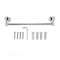 Single Towel Bar,Wall Mounted Towel Holder Bar with Screws Kit,Retractable Towel Bar Robust Rustproof Stainless Steel Towel Bar Towel Rail with Durable Base Kitchen Towel Bar for Shower