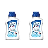 Lysol Laundry Sanitizer Additive, Sanitizing Liquid For Clothes And Linens, Eliminates Odor Causing Bacteria, Crisp Linen, 41oz (Pack of 2)