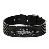 To My Mum, You Are My Rock, My Confidante And My Best Friend Mesh Bracelet, For Mum, Valentines Birthday Gifts for Mum, Mother's Day, Father's Day and Christmas Gifts for Mum