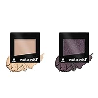 wet n wild Color Icon Satin Eyeshadow Single | High Pigment Long Lasting | Brulee and Mesmerized