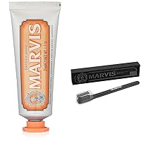 Marvis TSA Approved Ginger Mint Toothpaste, 1.3 oz & Medium Toothbrush