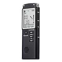 8GB/16GB/32GB Digital Voice Recorder USB Professional 96 Hours Dictaphone Digital Audio Voice Recorder with WAV MP3 Player (Size : 8GB)