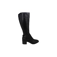 Style & Co. Womens Vannie Faux Leather Tall Riding Boots Black