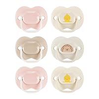 Tommee Tippee Anytime Pacifier, 0-6 Months, 6 Pack of Symmetrical, BPA Free Pacifiers