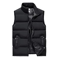 Men's Down Vest Winter Casual Sleeveless Jacket Waistcoat Autumn Winter Warm Coat