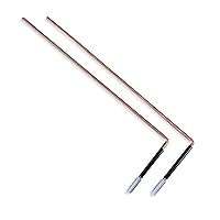 Copper DOWSING Diving RODS with Handles and Instructions for use | Spiritual Rods | Ghost Hunting Rods | Water Hunting Rods | Use for Finding Water Minerals Oil Geopathic Stress Lines Lost Objects