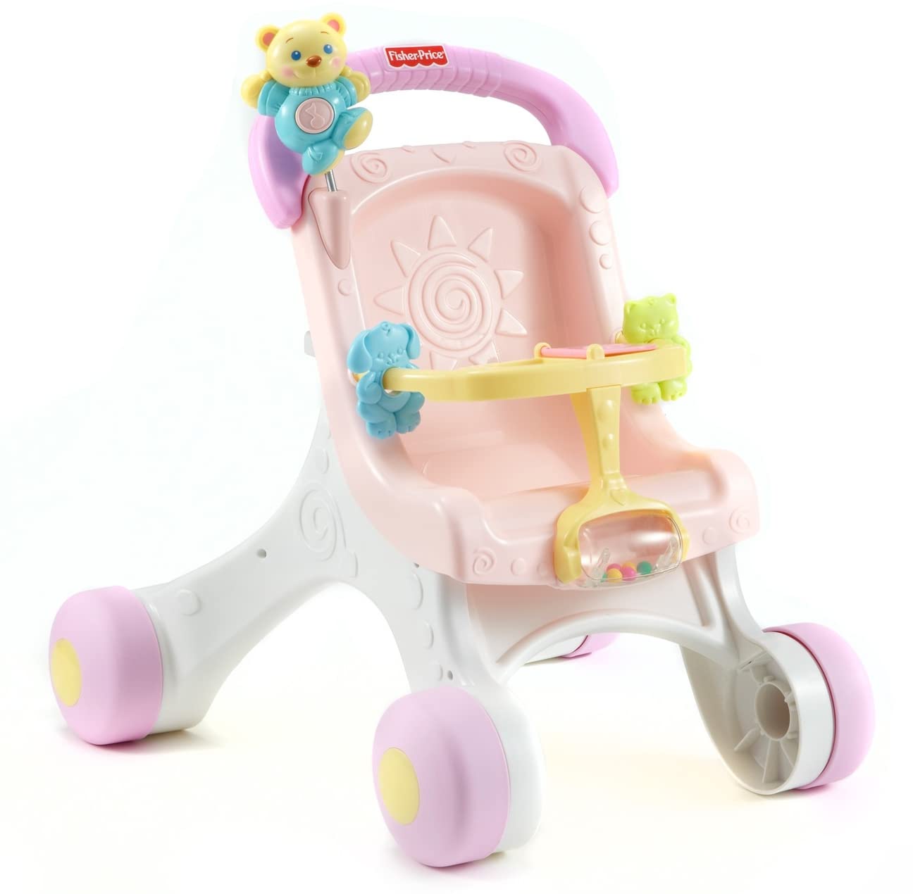 Fisher-Price Brilliant Basics Stroll-Along Walker, Standard Packaging, for 9 months and up