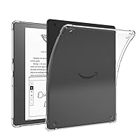 Diamond Case for Clear Kindle Scribe (2022 Release), [Non Yellowing] [Military Drop Protection But Not Bulky] Slim Fit Hard Case with Non-Slip TPU Bumper for Kindle Scribe 10.2