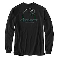 Carhartt Men's 106125 Loose Fit Heavyweight Long-Sleeve Pocket C Graphic T-Shir