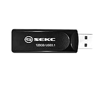SKD67128G 128G USB Drive, 128 GB High Speed, Supports USB 3.1 (Type-A Gen 1), Maximum Reading Speed 130MB/s Sliding, Black