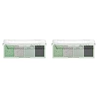 e.l.f. Mini Melt Eyeshadow, Pigment-packed, Eyeshadow Quad Featuring A Mix of Matte & Shimmer Shades, On-The-Go Size, Vegan & Cruelty-Free, Mint To Be (Pack of 2)