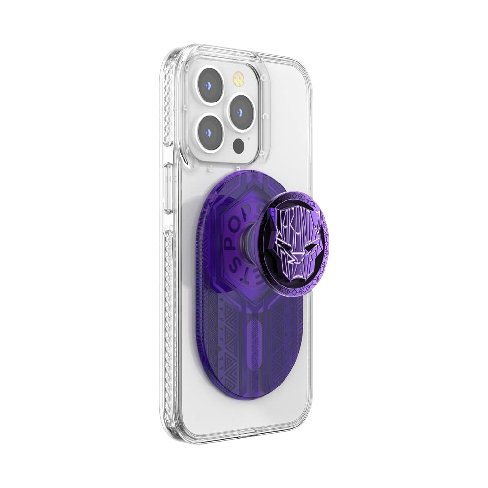 PopSockets Phone Grip Compatible with MagSafe®, Phone Holder, Wireless Charging Compatible, Pill-Shaped Grip - Wakanda Forever