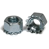 Metric Keps K Lock Nuts Zinc Plated Steel M6-1.00 QTY 100