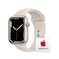 Apple Watch Series 7 [GPS 45mm] Smart Watch w/Starlight Aluminum Case with Starlight Sport Band. Fitness Tracker, Blood Oxygen & ECG Apps, Always-On Retina Display, Water Resistant AppleCare