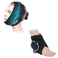 NEWGO Bundle of Jaw Ice Pack and Refillable Ankle Ice Bag