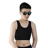 BaronHong Chest Binder Elastic Mesh Breathable Shapewear for Tomboy Trans Lesbian