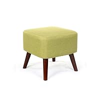 Doorway Shoe Bench 4 Solid Wood Legs Square Footstool Sofa Stool (Color : A)