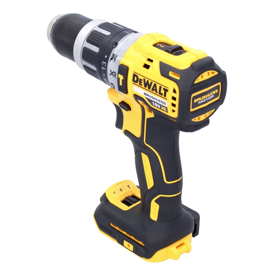 DEWALT DCD796N 18v XR Li-Ion Brushless Compact Combi Hammer, 18 W, 18 V, Yellow/Black