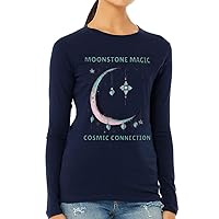 Moonstone Women's Long Sleeve T-Shirt - Cute Long Sleeve Tee - Themed T-Shirt