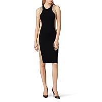 Rent The Runway Pre-Loved Black Colorblock Knit Sheath