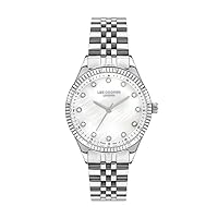 Lee Cooper Women's 2035 Movement Watch, Analog Display and Metal Strap - LC07310.320, Silver, bracelet