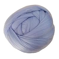 Chunky Yarn,Arm Knitting Yarn 1000g 2.2Lb/Ball Super Chunky Yarn Bulky Roving Yarn Hand/Arm Knitting Throw Blanket Yarn Home Wall Decorative Yarn (Color : Blue)